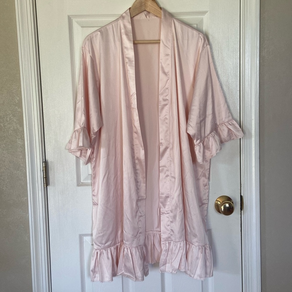 Satin robe